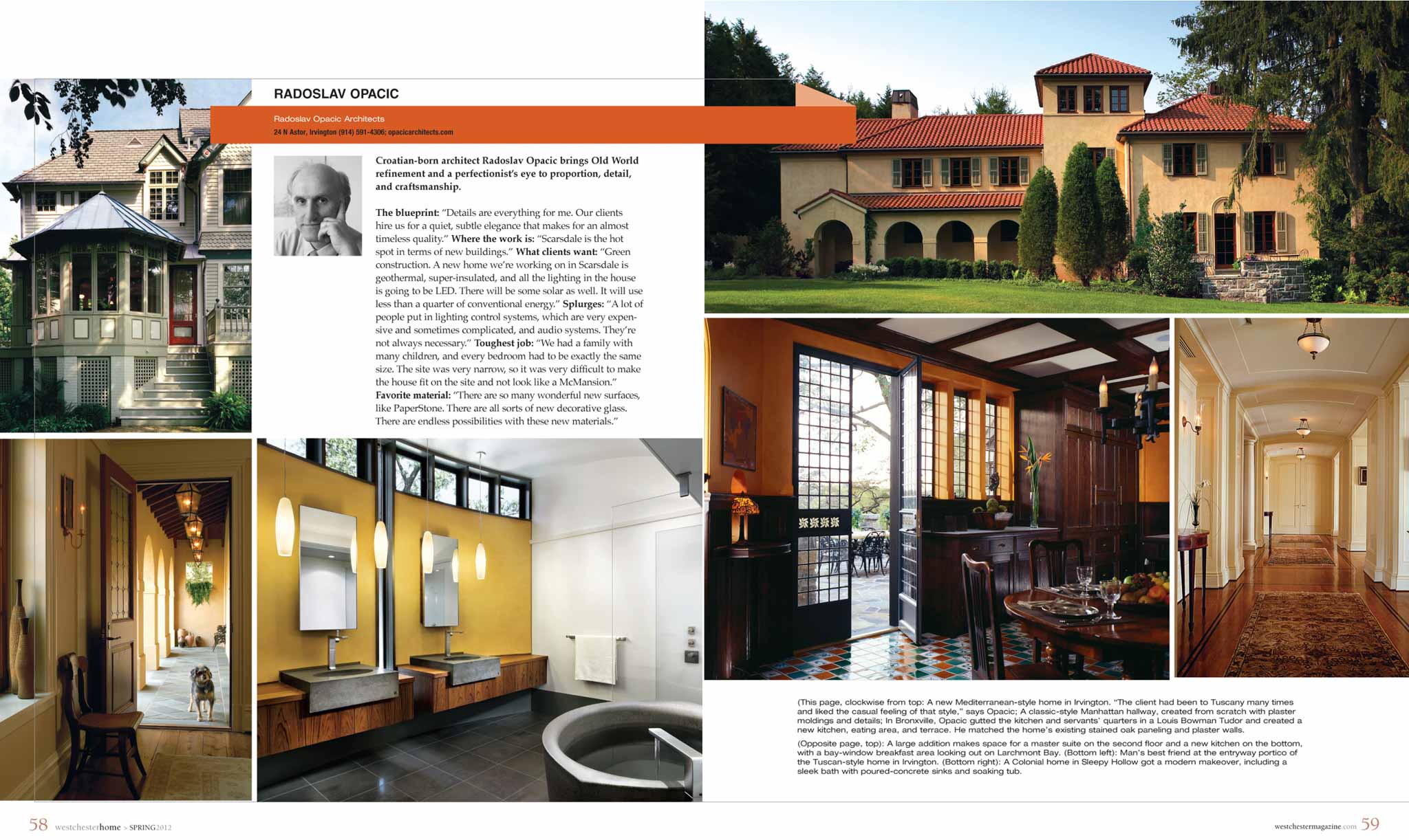 2012 WESTCHESTER HOME Spring Issue